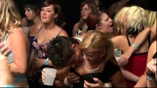 Intense orgy session at the nightclub