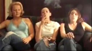 Grandma Douglas and Amber Douglas and Elizabeth Douglas smoking webcam.