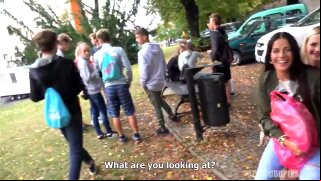 Beautiful Slovakian blonde fucks for money