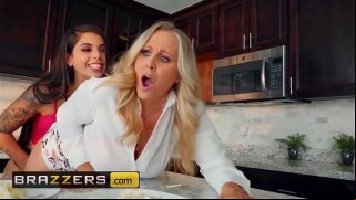 Strap on Gina Valentina Doms her new Stepmom